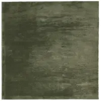 vidaXL Vloerkleed HUARTE laagpolig zacht wasbaar 200x200 cm bosgroen