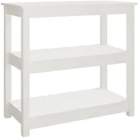 Super Merchant Wandtafel 80x40x74 cm massief grenenhout wit