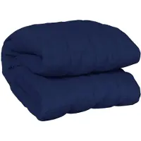 vidaXL Verzwaringsdeken 137x200 cm 6 kg stof blauw