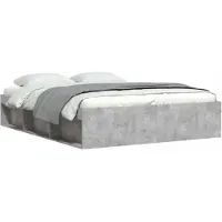 vidaXL Bedframe betongrijs 140x200 cm