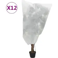 vidaXL Plantenhoezen met trekkoord 12 st 70 g/m² 0,8x1 m