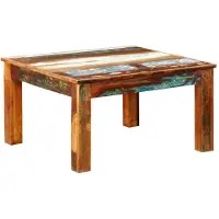 vidaXL Salontafel vierkant gerecycled hout