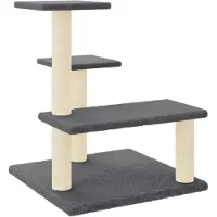 vidaXL Kattenmeubel met sisal krabpalen 61 cm donkergrijs