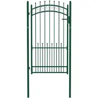 vidaXL Hekpoort EMMEN met stalen pinnen 104x134,5 cm groen