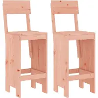 vidaXL Barkruk, 2 stuks, 40x48,5x115,5 cm, massief douglashout
