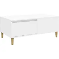 vidaXL Salontafel, wit, 90x50x36,5 cm, houtvezel