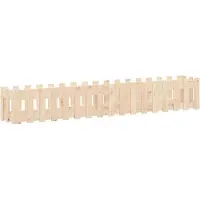 vidaXL Plantenbak verhoogd met hekontwerp 200x30x30 cm grenenhout