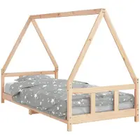 vidaXL Kinderbed, 90x200 cm, massief grenenhout