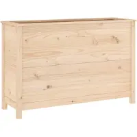 vidaXL Plantenbak verhoogd 119,5x40x78 cm massief grenenhout