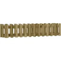 vidaXL Verhoogde plantenbak met lattenomheining-design, 150x30x30 cm, van geïmpregneerd grenenhout
