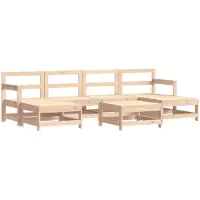 vidaXL 7-delige Loungeset massief grenenhout