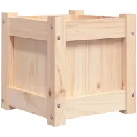 vidaXL Plantenbak 31x31x31 cm massief grenenhout
