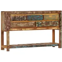 vidaXL Dressoir 120x30x75 cm massief gerecycled hout