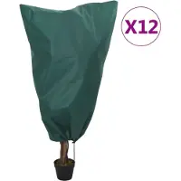 vidaXL Plantenhoezen met trekkoord 12 st 70 g/m² 0,8x1,2 m