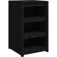 vidaXL Buitenkeuken kast MEPPEL, zwart, 55x55x92 cm, massief grenenhout