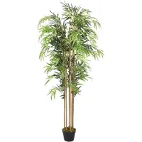 vidaXL Kunstplant bamboe 1605 bladeren 180 cm groen