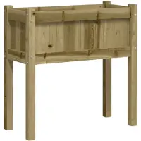 vidaXL Plantenbak met poten 70x31x70 cm geïmpregneerd grenenhout