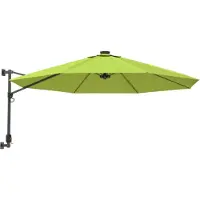 vidaXL Wandparasol 290 cm appelgroen