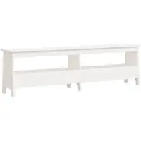 vidaXL Halbankje 160x28x45 cm massief grenenhout wit
