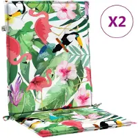 vidaXL Rugkussens 2 st Oxford Stof Groen en Roze