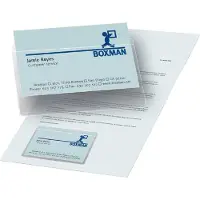 3L visitekaarthoesjes 10114 polypropyleen 9,5 x 4,5 x 6 cm 100 stuks