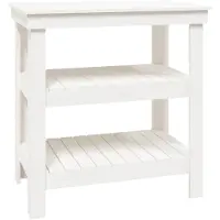 vidaXL Werkbank, wit, 78,5 x 50 x 80 cm, massief grenenhout