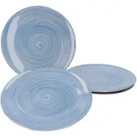 Ritzenhoff & Breker Set van 4 dinerborden Uni Blue Julia 26.5cm - 404272
