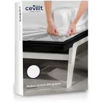 Cevilit Matrasbeschermer Molton Stretch-Lits-Jumeaux (160/180 x 200/210/220 cm)
