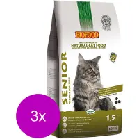 Biofood Bf Ncf Senior Ageing - Kattenvoer - 3 x Kip Vis Zalm 1.5 kg