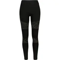 Urban Classics Dames/Dames Legging met Kanten Detail (Zwart)