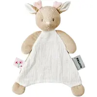 Nattou FanFan Baby Knuffeldoekje - 25 x 20 cm - Doudou hertje - Baby Cadeau - Beige
