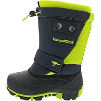 Kangaroos Snowboots 'Kanga-Bean II' navy / limoen / zwart
