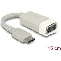 DeLOCK Premium Mini HDMI naar VGA adapter - compact / grijs - 0,15 meter