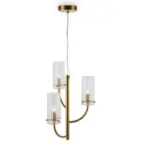 Maytoni Arco hanglamp, pendelarmatuur, 3x G9, messing