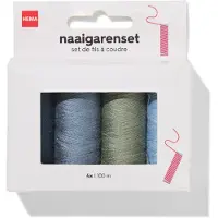 HEMA Naaigarenset 100m Denim - 4 Stuks (denim)