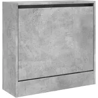 vidaXL Schoenenkast 60x21x57 cm bewerkt hout betongrijs