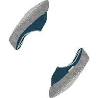 Falke Cosyshoe Noppen op de zool wol huissokken dames blauw - maat 37-38