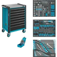 Hazet 179NX-8/228 Werkplaatswagen Kleur (specifiek): Zwart, Blauw