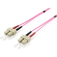 Equip 255521 Glasvezel kabel 1 meter SC OM4 Violet