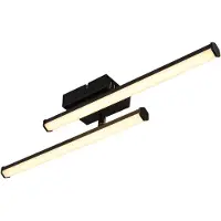 Globo Moderne Plafondlamp Kirina 50cm Zwart