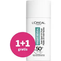 L'Oréal 1+1 gratis: Bright Reveal Dark Spot UV Fluid SPF 50 50 ml