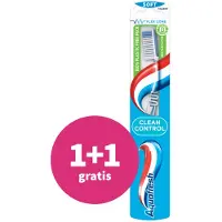 Aquafresh 1+1 gratis: Tandenborstel Clean Control Soft