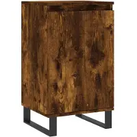 vidaXL Dressoir, gerookt eikenfineer, 40x35x70 cm, houtvezelplaat