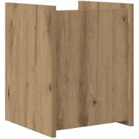 vidaXL Tijdschriftenrek Artisan Eiken 35 x 35 x 45 cm Bewerkt hout