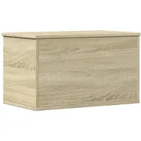 vidaXL Opbergbox 60x35x35 cm bewerkt hout sonoma eikenkleurig