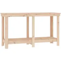 vidaXL Werkbank, 140x50x80 cm, massief grenenhout