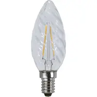 Star Trading Kaarslamp - E14 - 2W - Extra Warm Wit - 2700K - Filament - Helder