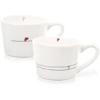 Orion Mokken Keramiek HART 200 ml 2 stuks - Set - Bekers - Koffiebekers - Kopjes - Koffiemok