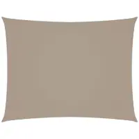 vidaXL Zonnescherm rechthoekig 3x4,5 m oxford stof taupe