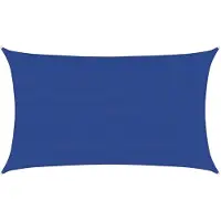 vidaXL Zonnezeil 160 g/m² rechthoekig 5x8 m HDPE blauw